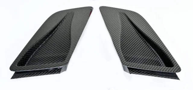 Set de ductos NACA para cofre TechArt – 991.2 GT2 RS / 991.2 GT3 RS – Carbono visible acabado brillante