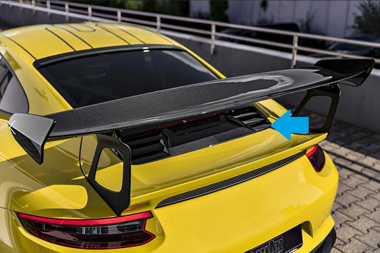 Cubierta superior en carbono "glaseado" para el 991.2 GT3 RS de 2018