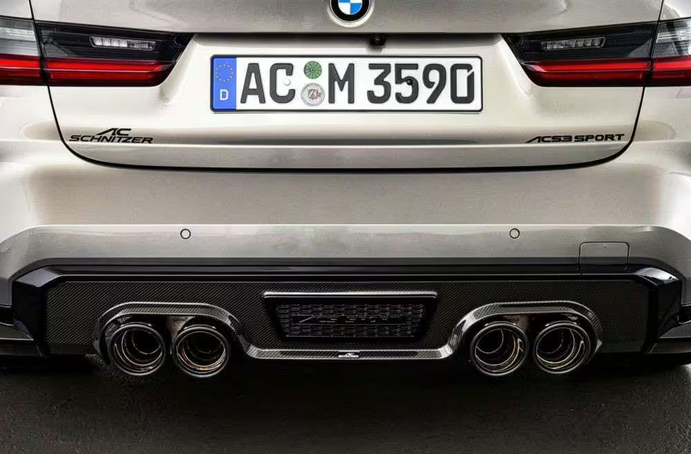 Embellecedores de escape deportivos de carbono AC Schnitzer para M3 G80/G81