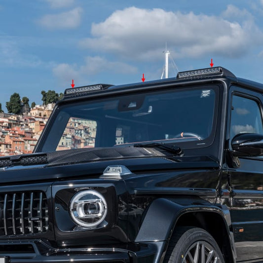 Aditamento de techo BRABUS en acabado carbono brillante – Clase G W463A Facelift