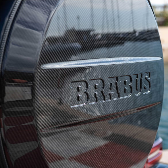 Cubierta para llanta de refacción BRABUS en carbono brillante – Clase G W463A