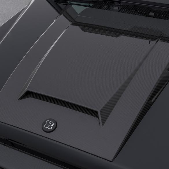 Aditamento de cofre (bonnet) BRABUS en carbono brillante – Clase G W463