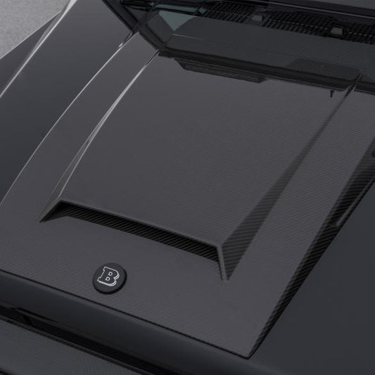 Aditamento de cofre (bonnet) BRABUS en carbono brillante – Clase G W463
