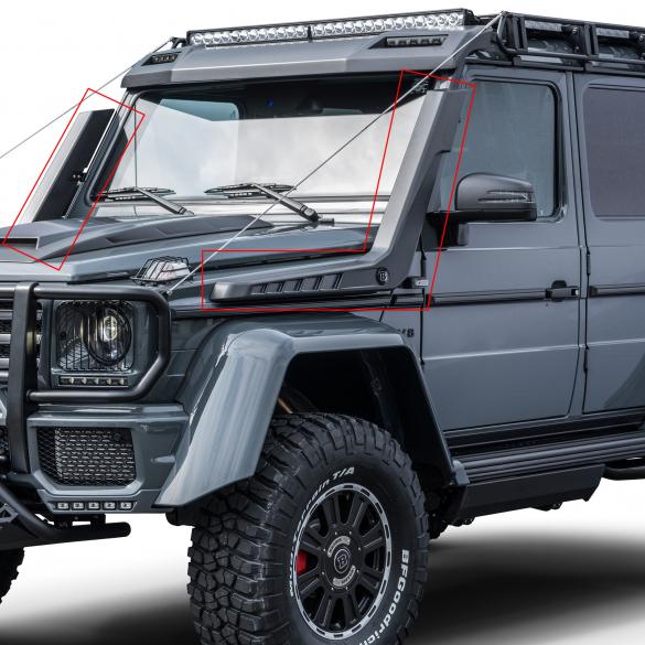 Tomas de aire tipo “snorkel” BRABUS en carbono brillante – Clase G W463